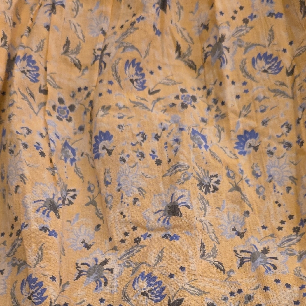Lucky Brand Yellow and Blue Floral Blouse - Picture 4 of 7